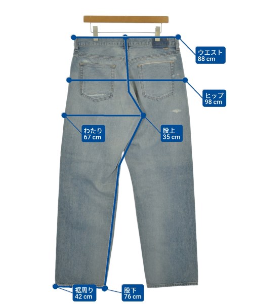 uniform experiment（ユニフォームエクスペリメント）デニムパンツ 青 サイズ:4(XL位) メンズ/2200689318207