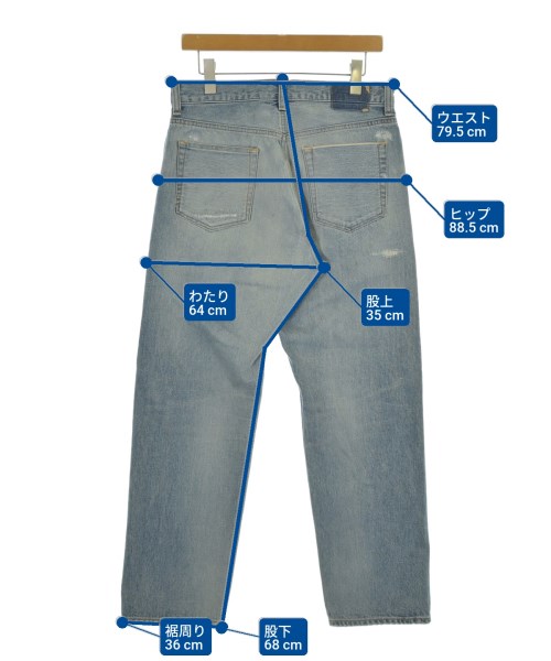 uniform experiment（ユニフォームエクスペリメント）デニムパンツ 青 サイズ:1(S位) メンズ/2200689318214
