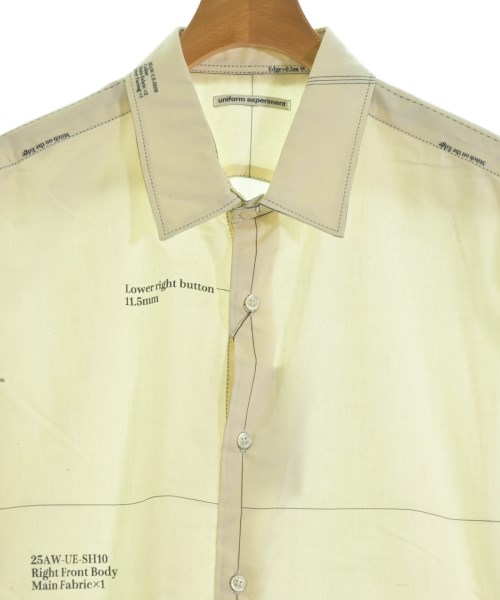uniform experiment（ユニフォームエクスペリメント）カジュアルシャツ ベージュ サイズ:5(XXL位) メンズ/2200689318320