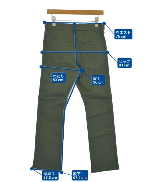 uniform experiment（ユニフォームエクスペリメント）デニムパンツ カーキ サイズ:1(S位) メンズ/2200689318467