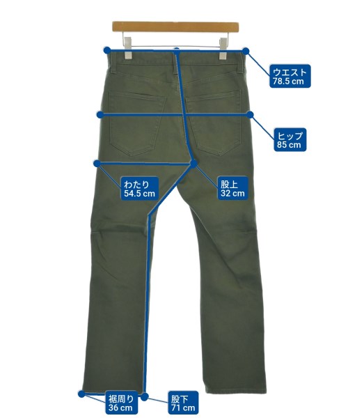 uniform experiment（ユニフォームエクスペリメント）デニムパンツ カーキ サイズ:2(M位) メンズ/2200689318498