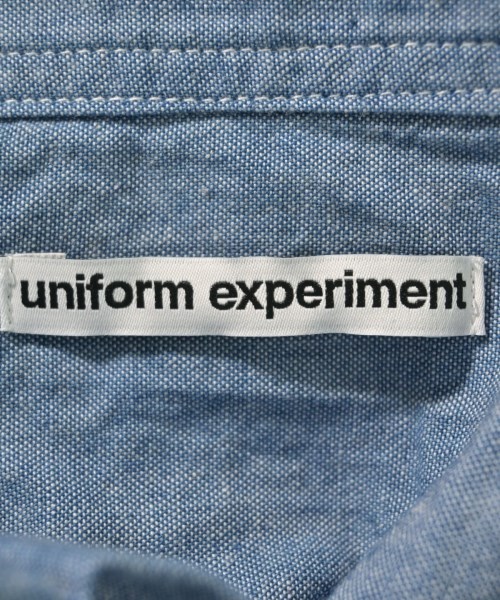 uniform experiment（ユニフォームエクスペリメント）カジュアルシャツ 青 サイズ:1(S位) メンズ/2200689318627