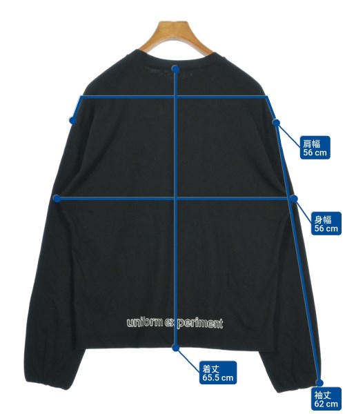 uniform experiment（ユニフォームエクスペリメント）Tシャツ・カットソー 黒 サイズ:1(S位) メンズ/2200689518102