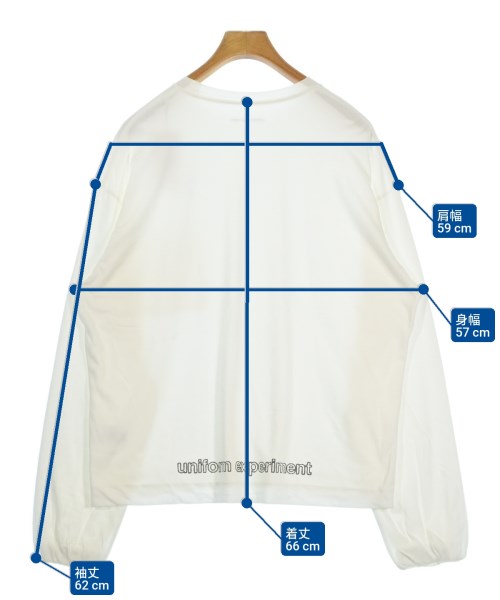 uniform experiment（ユニフォームエクスペリメント）Tシャツ・カットソー 白 サイズ:2(M位) メンズ/2200689518126