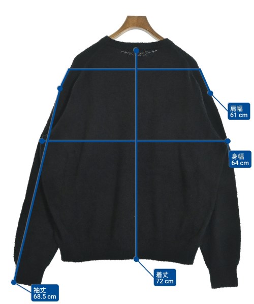 uniform experiment（ユニフォームエクスペリメント）ニット・セーター 黒 サイズ:5(XXL位) メンズ/2200690681109