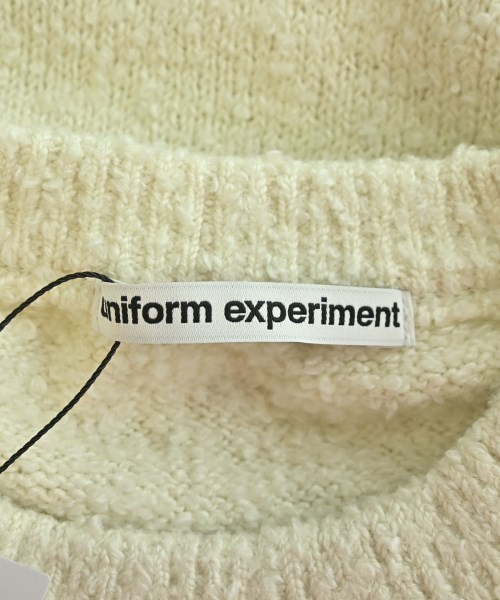 uniform experiment（ユニフォームエクスペリメント）ニット・セーター 白 サイズ:3(L位) メンズ/2200694828104