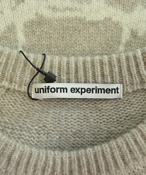uniform experiment（ユニフォームエクスペリメント）ニット・セーター ベージュ サイズ:3(L位) メンズ/2200694828142