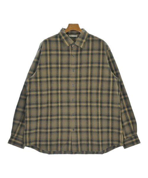 uniform experiment(ユニフォームエクスペリメント)カジュアルシャツ 茶 サイズ:5(XXL位)/2200694828258