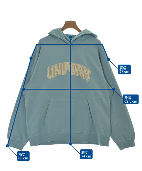 uniform experiment（ユニフォームエクスペリメント）パーカー 青 サイズ:4(XL位) メンズ/2200694828555