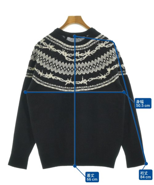 uniform experiment（ユニフォームエクスペリメント）ニット・セーター 黒 サイズ:2(M位) メンズ/2200655575030