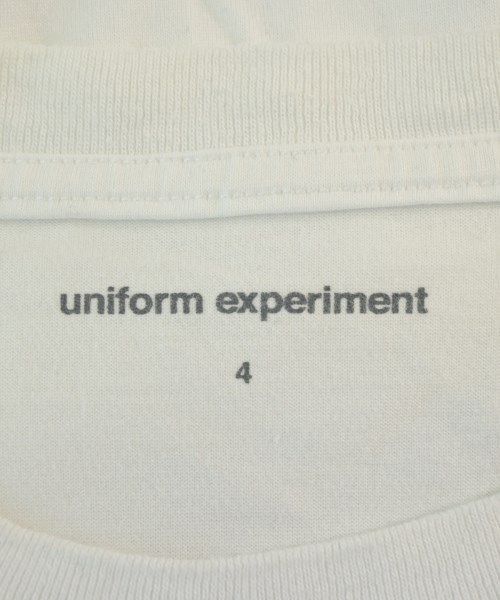 uniform experiment（ユニフォームエクスペリメント）Tシャツ・カットソー 白 サイズ:4(XL位) メンズ/2200655479062