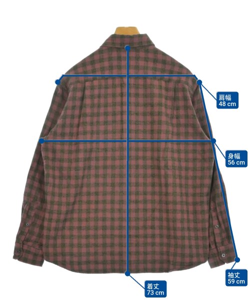 uniform experiment（ユニフォームエクスペリメント）カジュアルシャツ ピンク サイズ:1(S位) メンズ/2200657033040