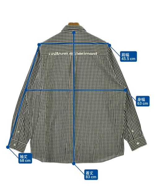 uniform experiment（ユニフォームエクスペリメント）カジュアルシャツ 黒 サイズ:2(M位) メンズ/2200660047072