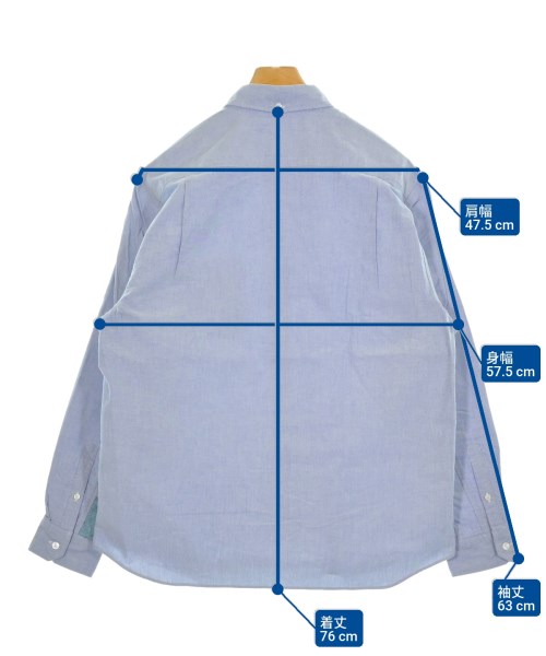 uniform experiment（ユニフォームエクスペリメント）カジュアルシャツ 青 サイズ:3(L位) メンズ/2200660435022