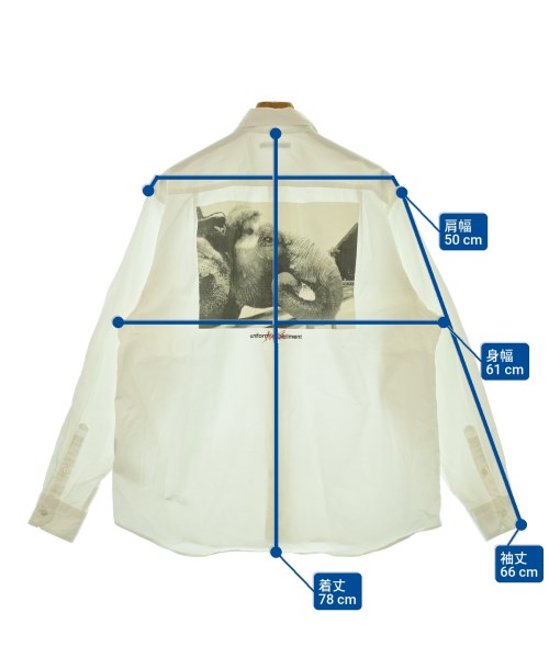 uniform experiment（ユニフォームエクスペリメント）カジュアルシャツ 白 サイズ:2(M位) メンズ/2200661219058