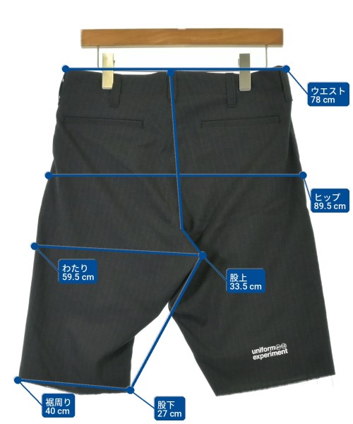 uniform experiment（ユニフォームエクスペリメント）ショートパンツ 黒 サイズ:1(S位) メンズ/2200711205079