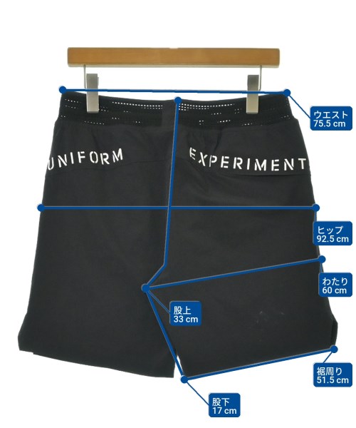 uniform experiment（ユニフォームエクスペリメント）ショートパンツ 黒 サイズ:S メンズ/2200714512556