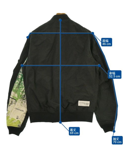 uniform experiment（ユニフォームエクスペリメント）ミリタリーブルゾン 黒 サイズ:3(L位) メンズ/2200644650076