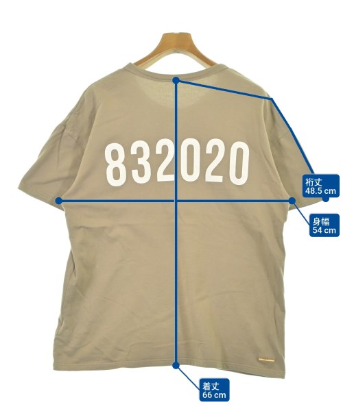 uniform experiment（ユニフォームエクスペリメント）Tシャツ・カットソー ベージュ サイズ:3(L位) メンズ/2200645647044