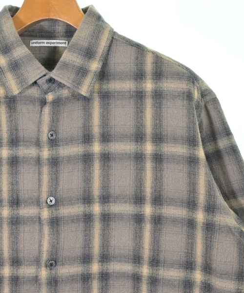 uniform experiment（ユニフォームエクスペリメント）カジュアルシャツ ベージュ サイズ:2(M位) メンズ/2200646553023