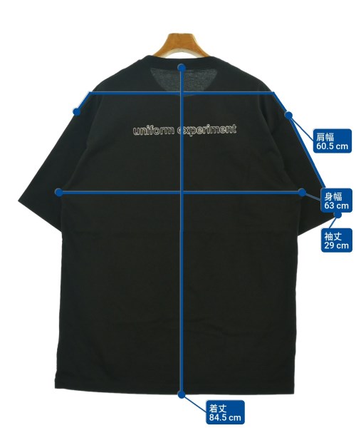 uniform experiment（ユニフォームエクスペリメント）Tシャツ・カットソー 黒 サイズ:5(XXL位) メンズ/2200649007097