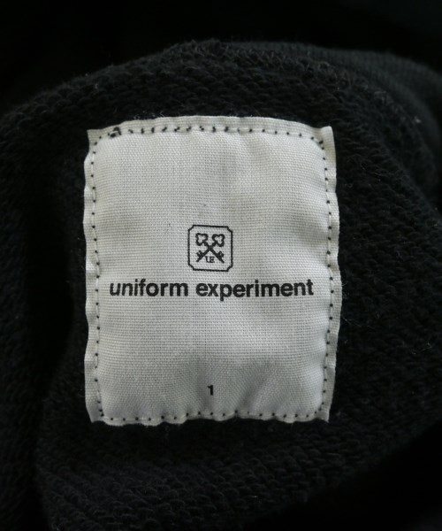 uniform experiment（ユニフォームエクスペリメント）パーカー 黒 サイズ:1(S位) メンズ/2200650010062