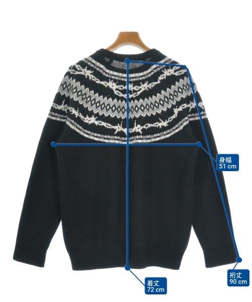 uniform experiment（ユニフォームエクスペリメント）ニット・セーター 黒 サイズ:4(XL位) メンズ/2200651971041