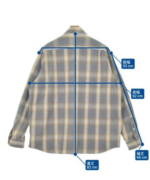 uniform experiment（ユニフォームエクスペリメント）カジュアルシャツ グレー サイズ:5(XXL位) メンズ/2200653655024