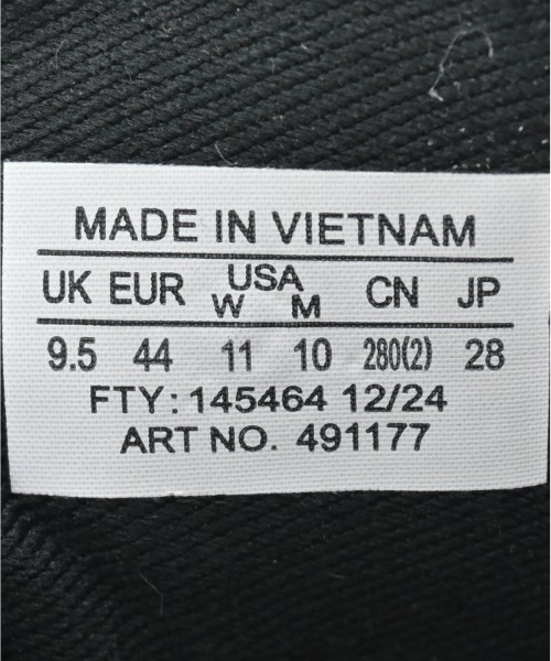 uniform experiment（ユニフォームエクスペリメント）スニーカー 黒 サイズ:28cm メンズ/2200653655062