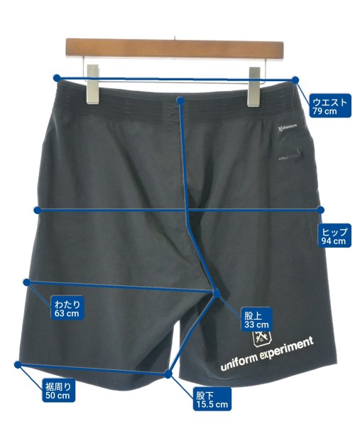 uniform experiment（ユニフォームエクスペリメント）ショートパンツ 黒 サイズ:32(L位) メンズ/2200702378133