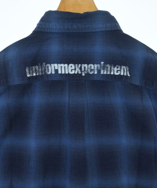 uniform experiment（ユニフォームエクスペリメント）カジュアルシャツ 青 サイズ:1(S位) メンズ/2200704582095