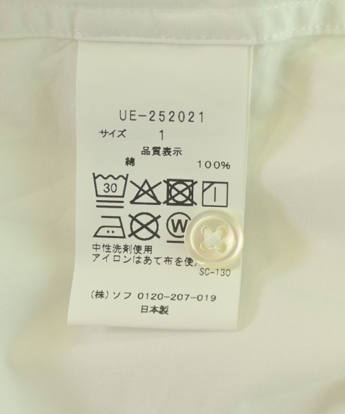 uniform experiment（ユニフォームエクスペリメント）カジュアルシャツ 白 サイズ:1(S位) メンズ/2200705151030