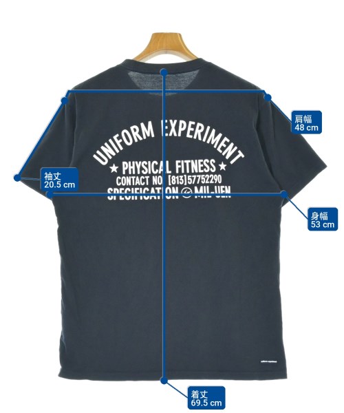 uniform experiment（ユニフォームエクスペリメント）Tシャツ・カットソー 紺 サイズ:2(M位) メンズ/2200709418023
