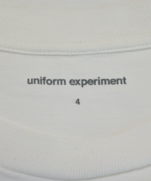 uniform experiment（ユニフォームエクスペリメント）Tシャツ・カットソー 白 サイズ:4(XL位) メンズ/2200659820099