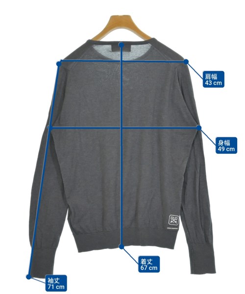 uniform experiment（ユニフォームエクスペリメント）ニット・セーター グレー サイズ:3(L位) メンズ/2200661271193