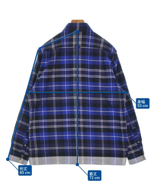 uniform experiment（ユニフォームエクスペリメント）カジュアルシャツ 青 サイズ:1(S位) メンズ/2200666401083