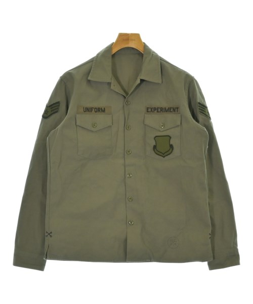 uniform experiment(ユニフォームエクスペリメント)カジュアルシャツ カーキ サイズ:1(S位)/2200670388028