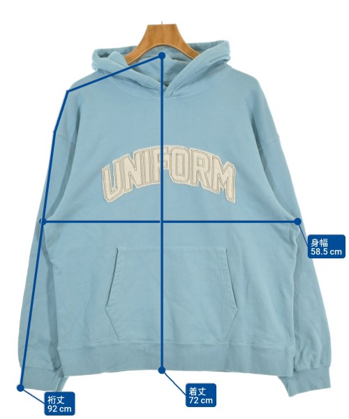 uniform experiment（ユニフォームエクスペリメント）パーカー 青 サイズ:1(S位) メンズ/2200670388042