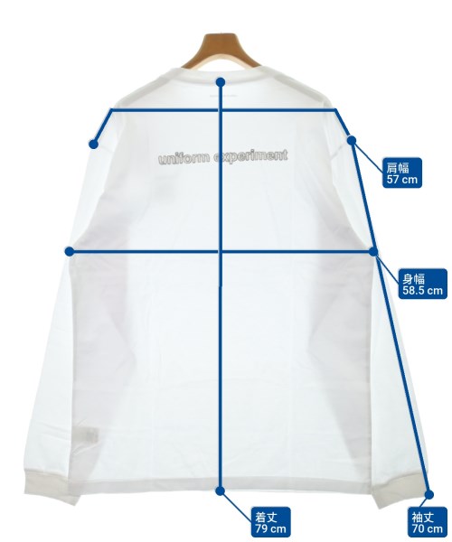 uniform experiment（ユニフォームエクスペリメント）Tシャツ・カットソー 白 サイズ:5(XXL位) メンズ/2200670079124