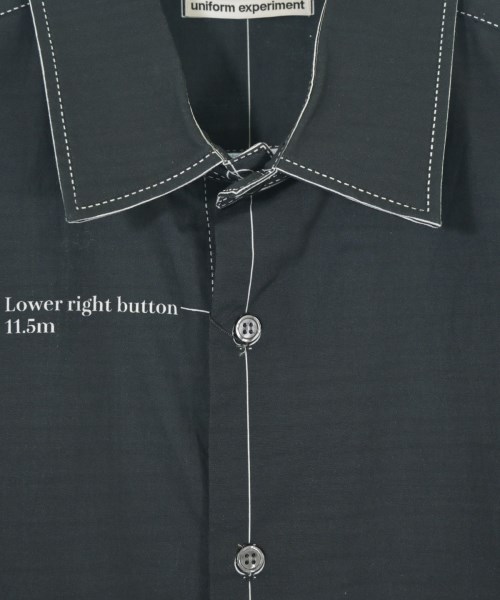 uniform experiment（ユニフォームエクスペリメント）カジュアルシャツ 黒 サイズ:3(L位) メンズ/2200670079162