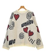 uniform experiment（ユニフォームエクスペリメント）ニット・セーター 白 サイズ:F メンズ/2200670079582