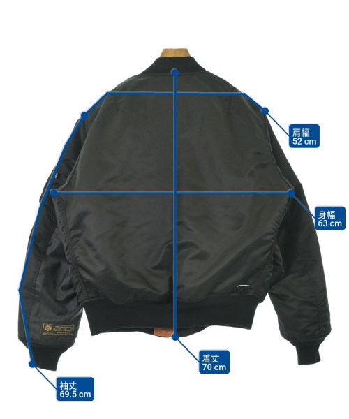 uniform experiment（ユニフォームエクスペリメント）ミリタリーブルゾン 黒 サイズ:3(L位) メンズ/2200672102011