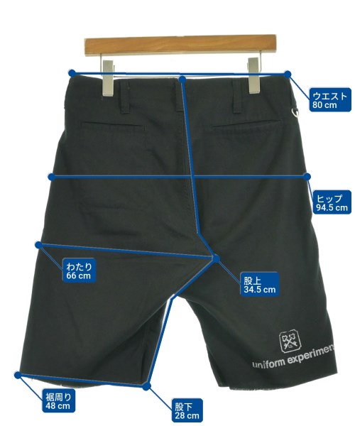 uniform experiment（ユニフォームエクスペリメント）ショートパンツ 黒 サイズ:2(M位) メンズ/2200726003066