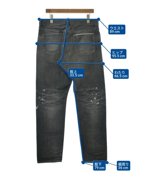 uniform experiment（ユニフォームエクスペリメント）デニムパンツ 黒 サイズ:4(XL位) メンズ/2200729338738