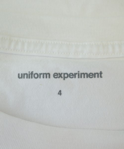 uniform experiment（ユニフォームエクスペリメント）Tシャツ・カットソー 白 サイズ:4(XL位) メンズ/2200731198061