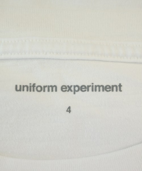 uniform experiment（ユニフォームエクスペリメント）Tシャツ・カットソー 白 サイズ:4(XL位) メンズ/2200731198078