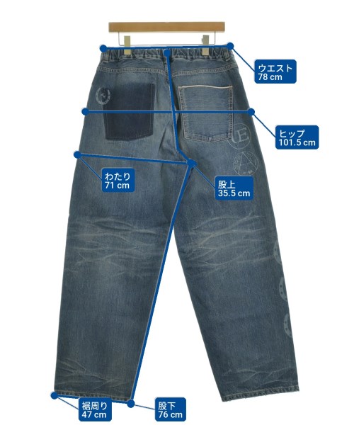 uniform experiment（ユニフォームエクスペリメント）デニムパンツ 紺 サイズ:4(XL位) メンズ/2200731198306