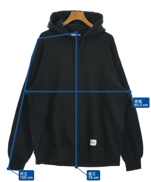 uniform experiment（ユニフォームエクスペリメント）パーカー 黒 サイズ:5(XXL位) メンズ/2200731587186