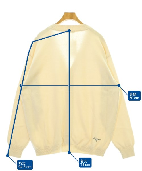 uniform experiment（ユニフォームエクスペリメント）カーディガン 白 サイズ:4(XL位) メンズ/2200731587490