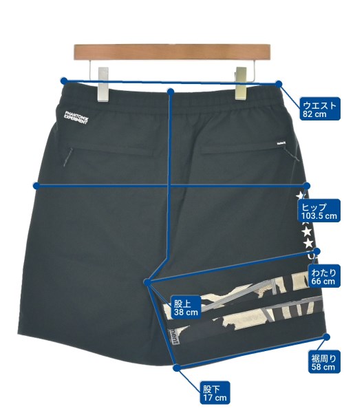 uniform experiment（ユニフォームエクスペリメント）ショートパンツ 黒 サイズ:L メンズ/2200734782038